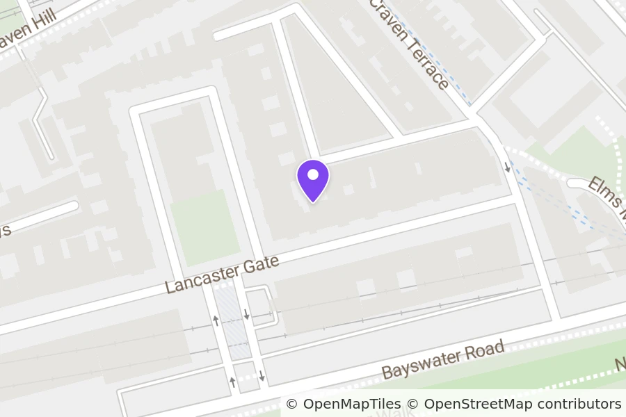 Map of Flat 3, 22 Lancaster Gate, London, W2 3LP