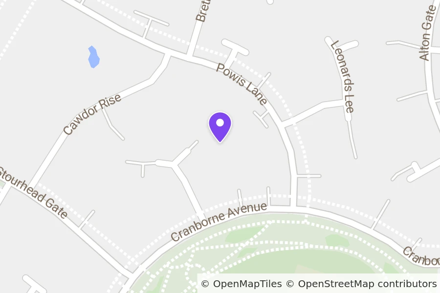 Map of 10 Wroxton Court, Westcroft, Milton Keynes, MK4 4BG