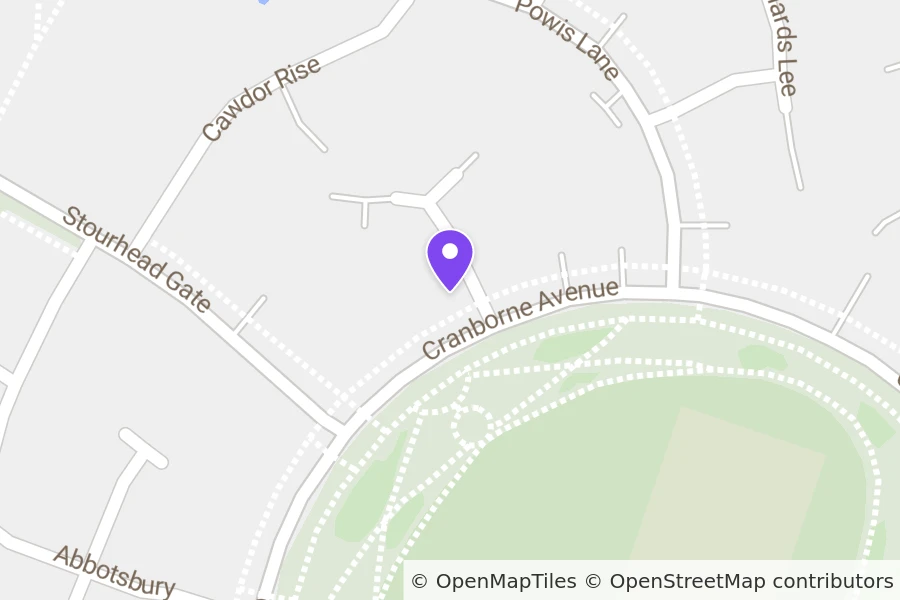 Map of 1 Wroxton Court, Westcroft, Milton Keynes, MK4 4BG