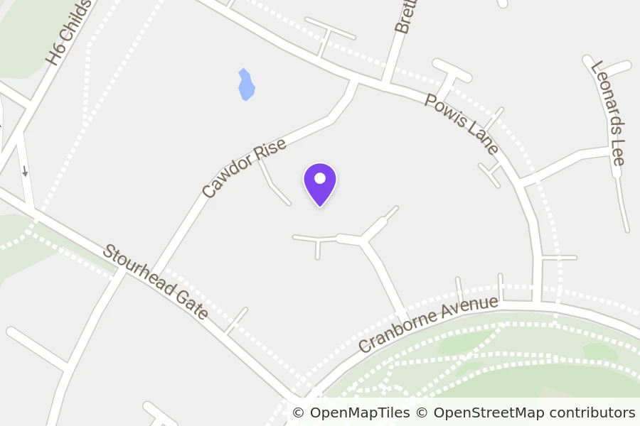 Map of 6 Wroxton Court, Westcroft, Milton Keynes, MK4 4BG