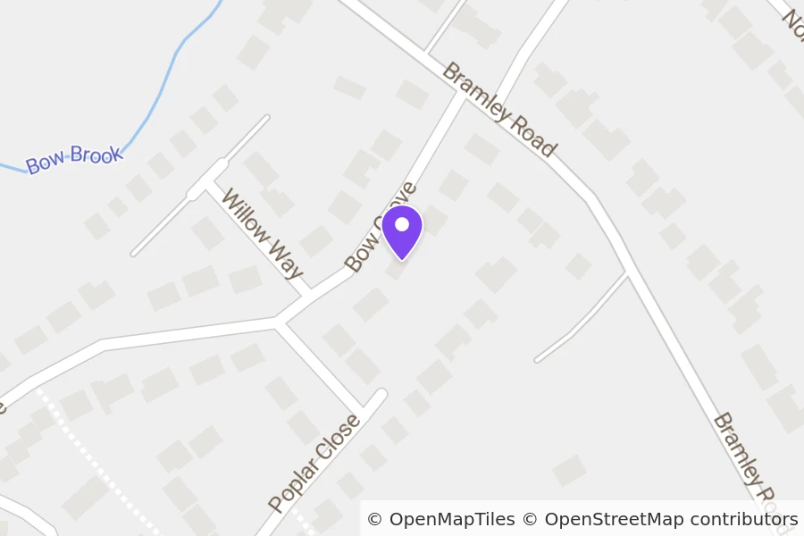 Map of 7 Bow Grove, Sherfield-on-Loddon, Hook, RG27 0DT