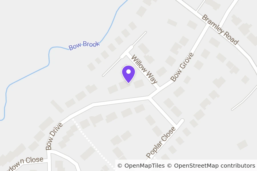 Map of 18 Bow Grove, Sherfield-on-Loddon, Hook, RG27 0DY