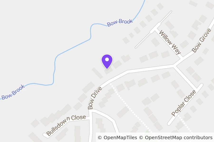 Map of 36 Bow Grove, Sherfield-on-Loddon, Hook, RG27 0DY