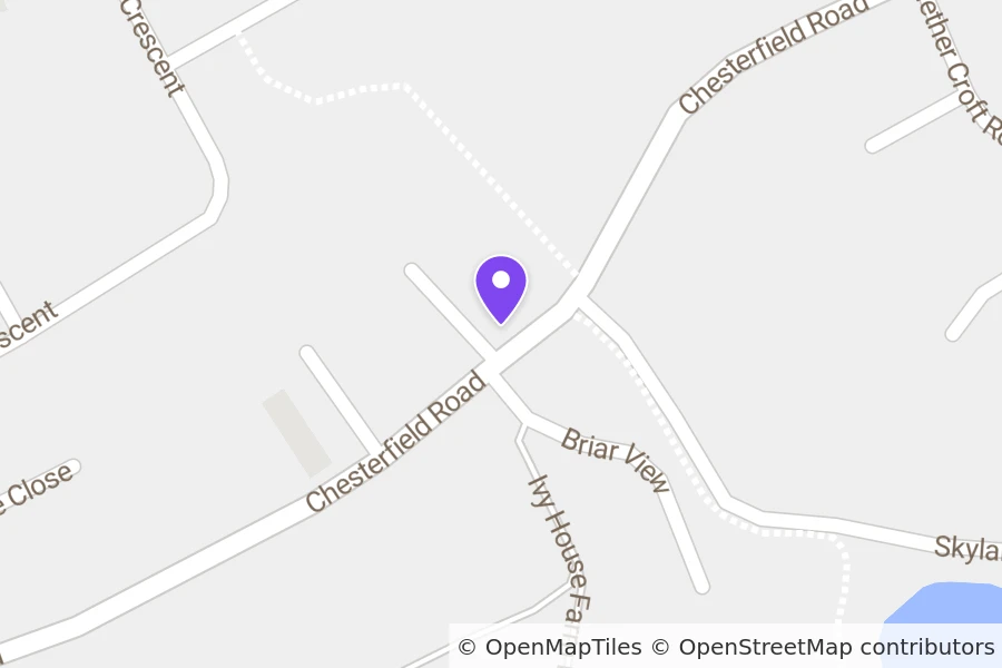 Map of 10 Cemetery Terrace, Brimington, Chesterfield, S43 1AA