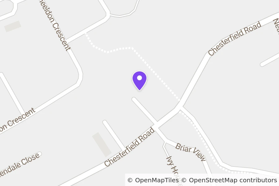 Map of 28 Cemetery Terrace, Brimington, Chesterfield, S43 1AA