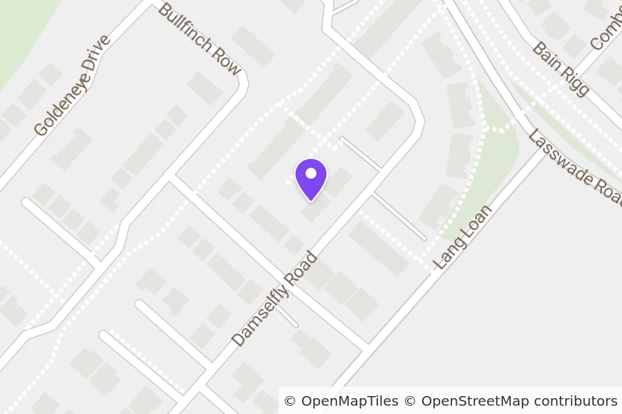 Map of 16 Damselfly Road, Edinburgh, EH17 8XG