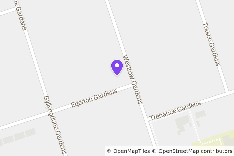 Map of 24 Westrow Gardens, Ilford, IG3 9NE