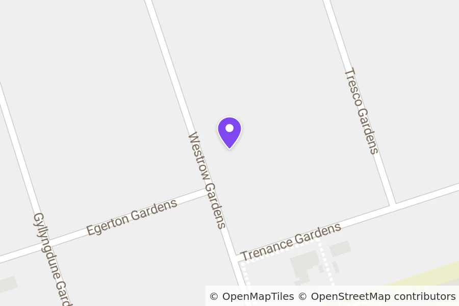 Map of 23 Westrow Gardens, Ilford, IG3 9NE
